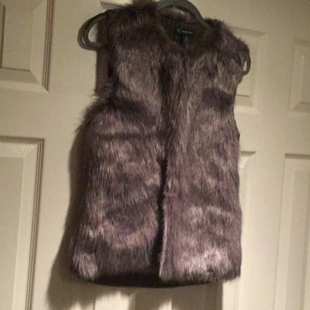 Faux fur vest